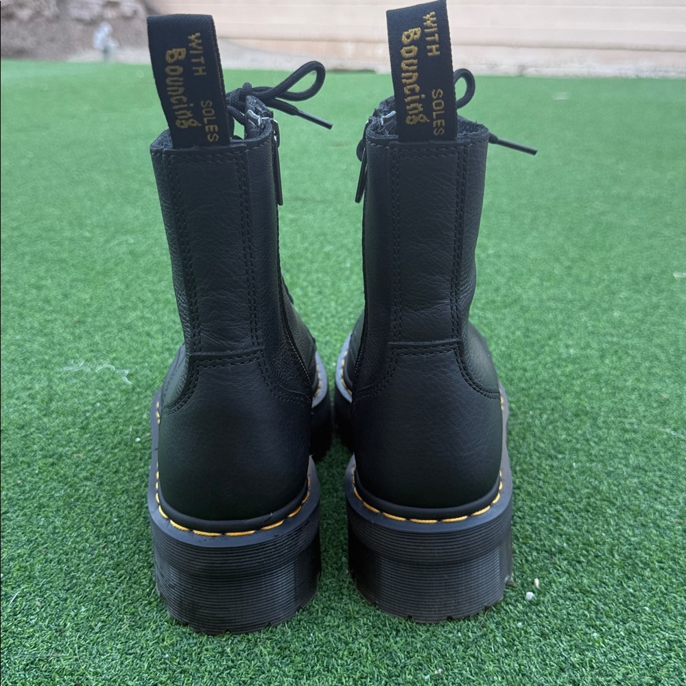 Dr. Martens Black Platform Combat Boots Jadon III size 8/9 EU size 41 - Picture 4 of 7